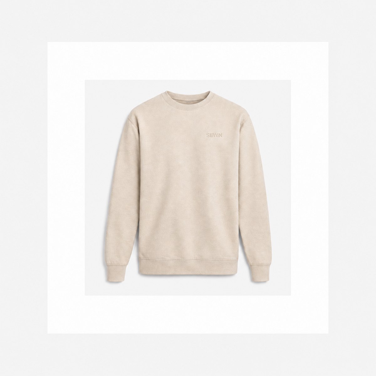 The Crewneck — heavyweight embroidered crewneck